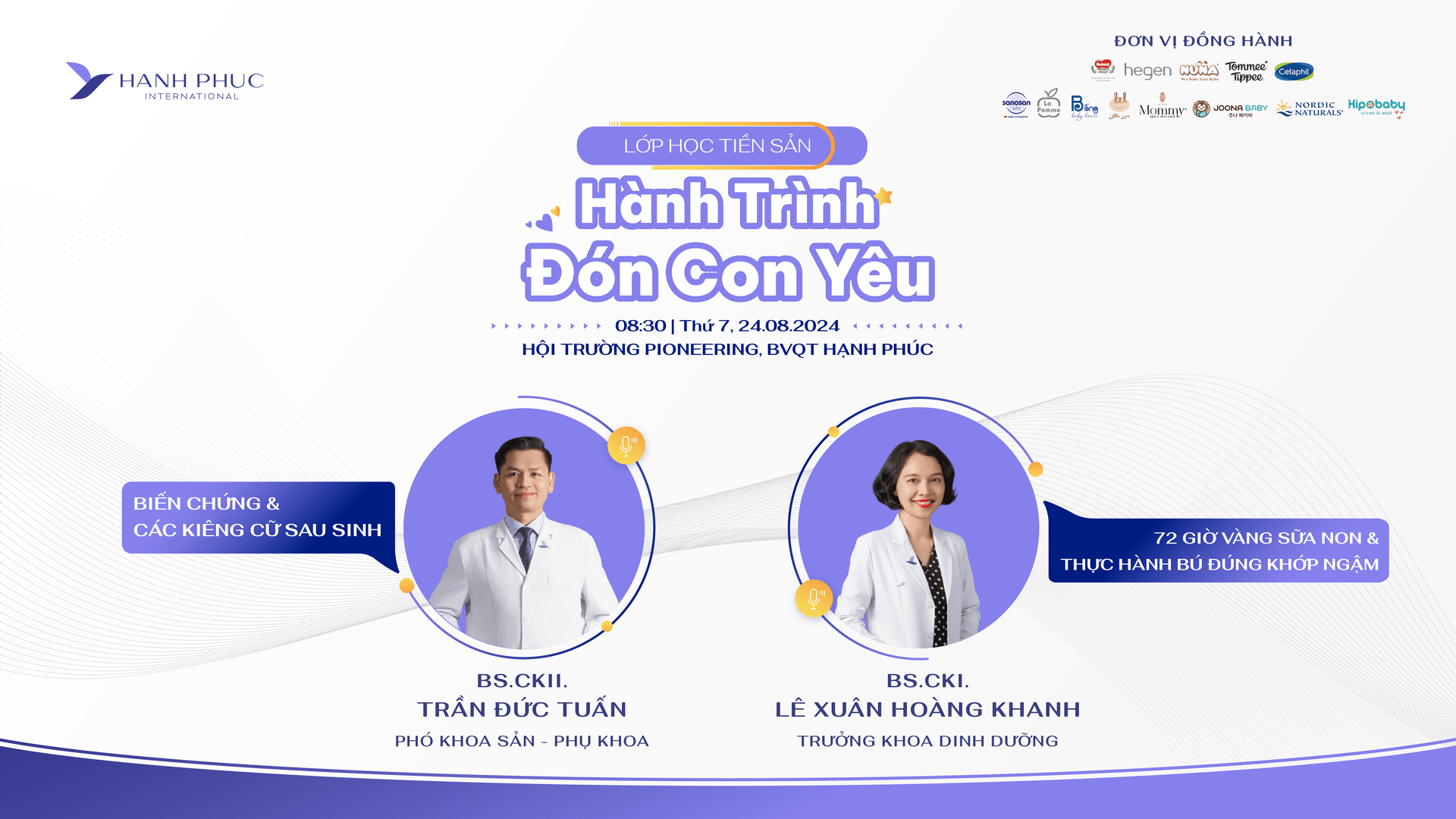 Lớp học tiền sản tháng 8: Hành trình đón con yêu